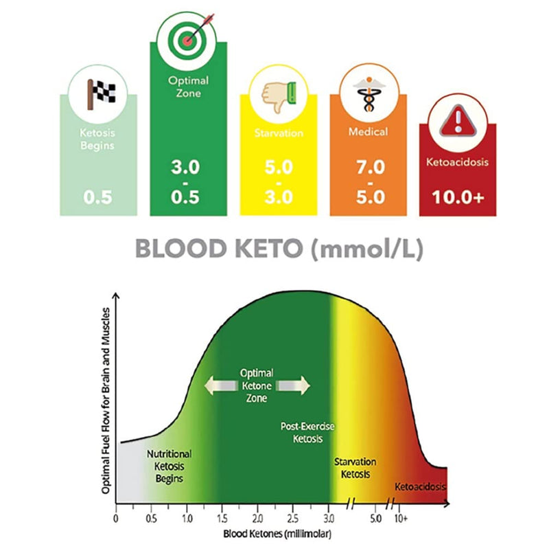 [Australia] - Keto Breath Breathalyzer, High Accuracy Ketone Meter Tracing Diet & Ketosis Status, Ketone Breath Analyzer with 10 Mouthpieces (White) 