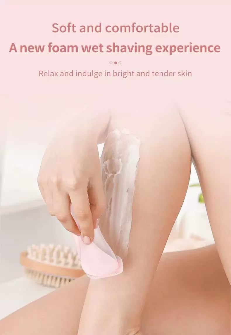 Silk Glide Pro 3.0 Razor for Women | Livora 2 in 1 Electric Shaver | Wet & Dry Waterproof Design | Painless Hair Removal Tool | Suitable for Leg, Arm, Underarm & Bikini Grooming | (Blue) Blue