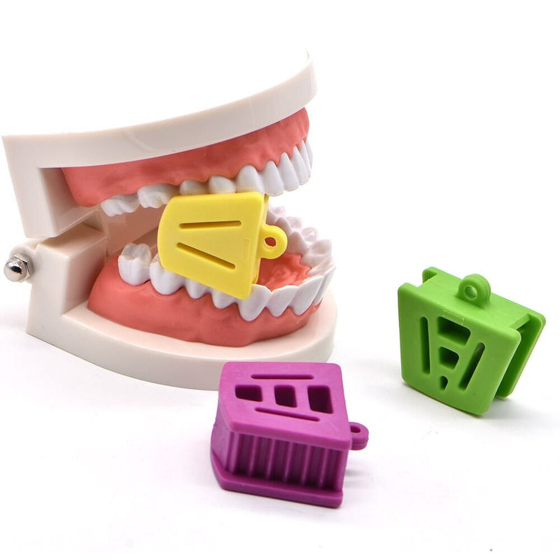 Angzhili Dental Mouth Prop Plastic Dental Bite Block Orthodontic Bite Blocks Dentistry Accessories (3 Pcs/Set)