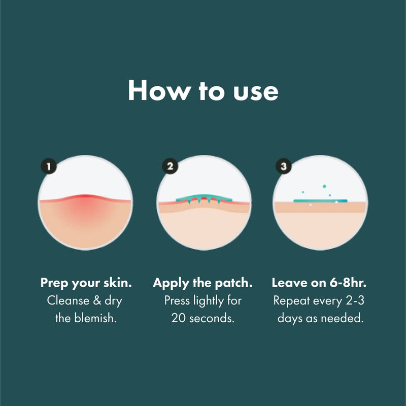 [Australia] - Mighty Patch Micropoint Large Hydrocolloid Pimple Patches for Face Blemishes from Hero Cosmetics, Acne Stickers for Early Stage Zits & Hidden Pimples, 395 Proprietary Micropoints, 8 Count 8 Count (Pack of 1) 
