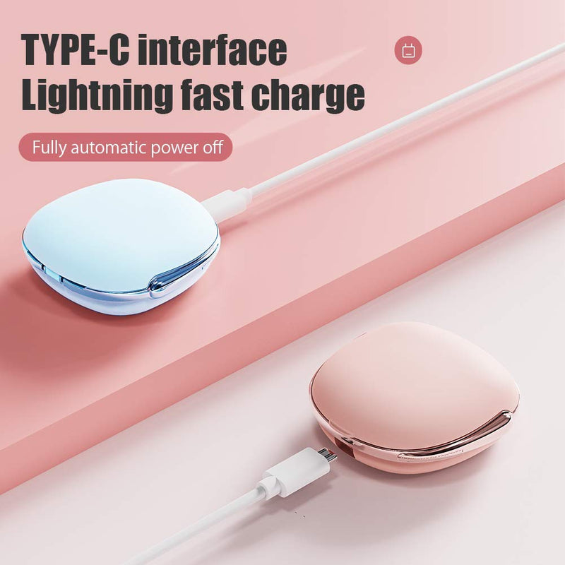 [Australia] - Contact Lens Cleaner, OFONE Fast Vibration Rechargeable Contact Lens Cleaner Case with Mirror & Remover Applicater Portable Contact Lens Cleaning Machine for Travel & Home (Pink) Pink 