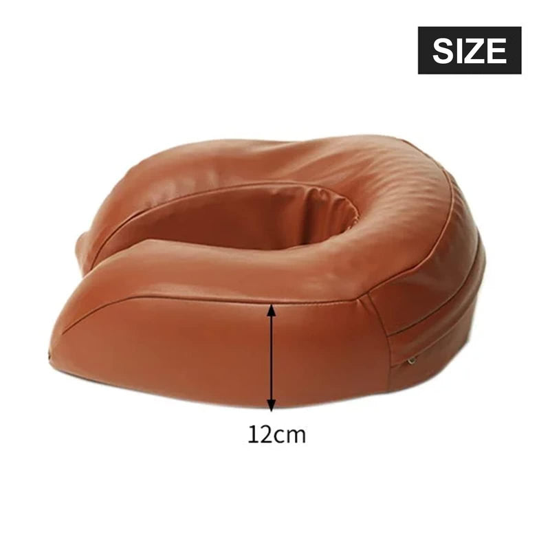 [Australia] - Elitzia Beauty Salon Face Pillow Cushion U-Shaped High Density Memory Foam Facial Massage Support Heat Dissipating Pressure Dispersion PU Layer Water Oil Prooof ETJZ008 