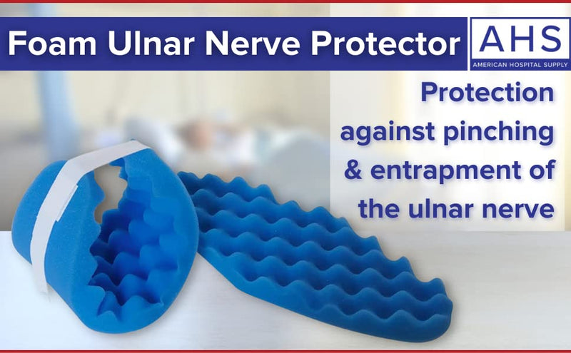 AMERICAN HOSPITAL SUPPLY AHS Adjustable Foam Positioner | Ulnar Nerve Protector | Decubitus Care Elbow Pads | Pads 1 Each