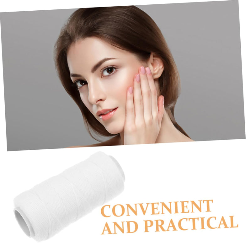 [Australia] - MAGICLULU 5 Rolls Facial Pulling Machine Cotton Thread Hair Epilator Thread Tool for Threading Hair Thread for Hair Removal Epilator Facial Thread Epilator Made of Winking Rope White 5.80X3.00X3.00CM 