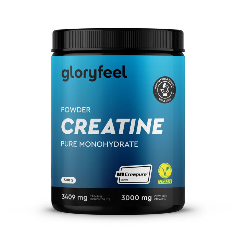 [Australia] - Creatine monohydrate 500g (Creapure®) - 99.99% pure micronized powder - 146 portions of creatine monohydrate - premium raw material from Germany - laboratory tested and made in Germany 