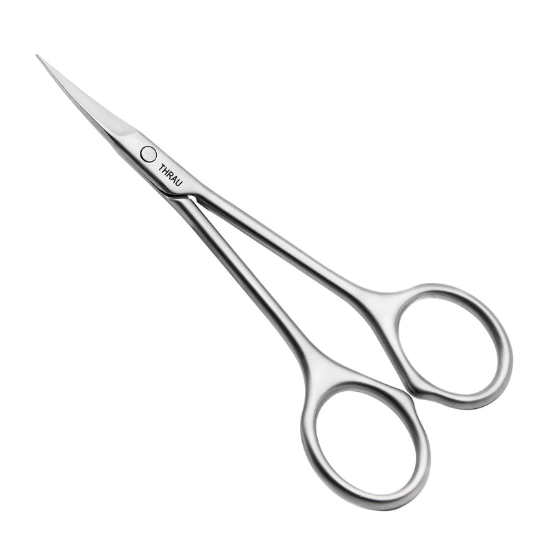 [Australia] - THRAU beard scissors, multifunctional facial hair scissors, high-quality stainless steel eyebrow scissors - easy trimming of nails, eyebrows, nose hair, beard and eyelashes 