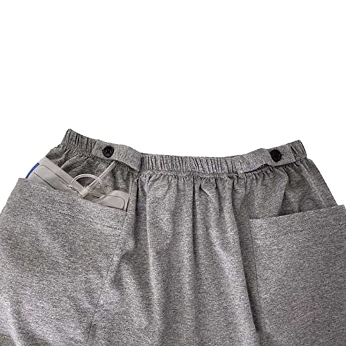 [Australia] - Shorts for Nephrostomy Bag, Catheter Leg Bag Holder Support Underwear for Drainage Bag Ostomy Care Clothes Large 