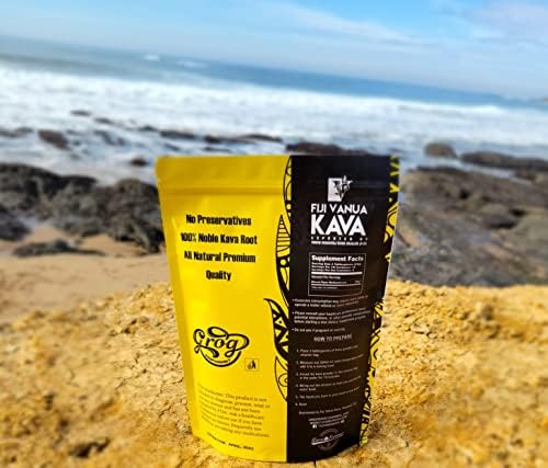 [Australia] - Fiji Vanua Kava Malo Tonga Kava Drink Powder 8oz | Pure Noble Tongan Root Powder | Malo Eua | Authentic Heady Kava | Medium Grind Traditional | Premium Kava Root Powder 