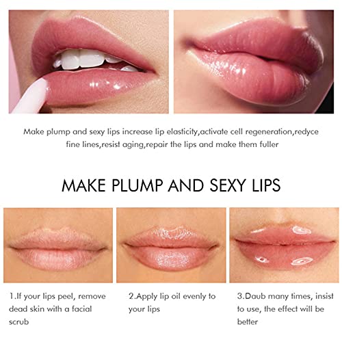 Lip Plumper,Derol Lip Plumper by NVYUE,Natural Lip Plumper and Lip Care Serum,Lip Enhancer for Fuller(2PCS)