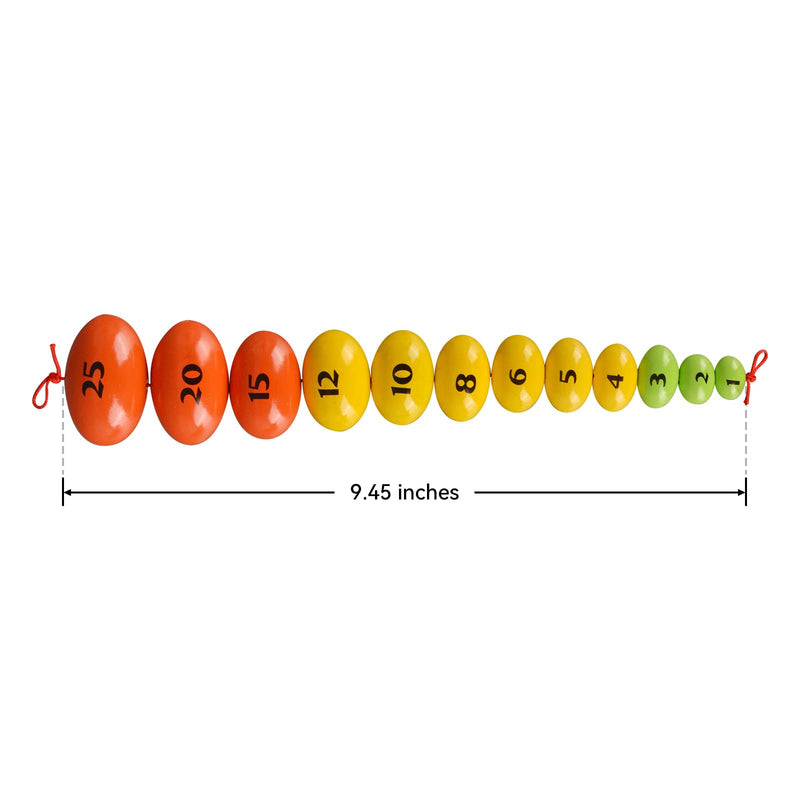 [Australia] - Medarchitect Wooden Prader Orchidometer, Prader Balls, Endocrine Rosary for Measuring Testis Scale in Clinic/Hospital for Endocrinologist and Pediatrician 