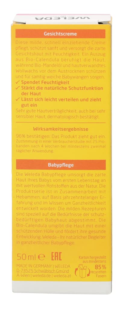 [Australia] - WELEDA Face Cream Baby Calendula, 50ml 50 ml (pack of 1) 