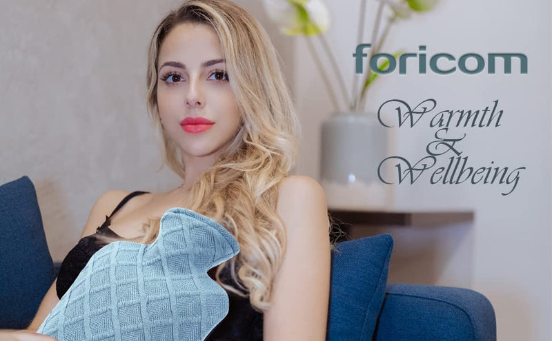[Australia] - FORICOM Hot Water Bottle - 1.8L PVC Hot Water Bottle with Soft Cover, BPA Free and Odorless for Pain Relief and Hot/Cold Therapy to Relieve Pain Pink 1.8L 