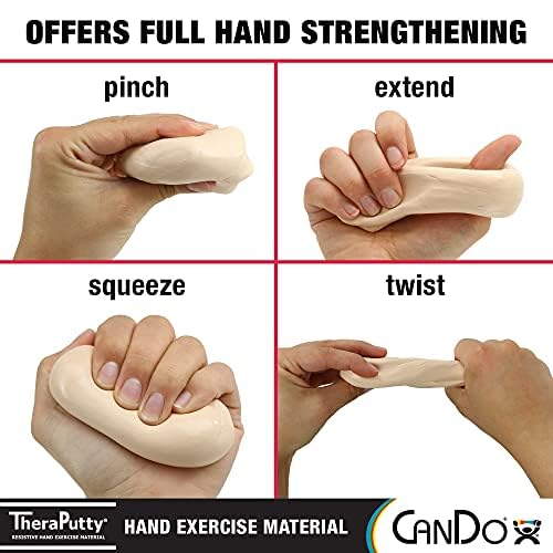 [Australia] - CanDo Theraputty Plus Hand Exercise Putty for Rehabilitation, Exercises, Hand Therapy, Hand Strengthening, Stress Relief - Green 2 oz Medium Green Medium 