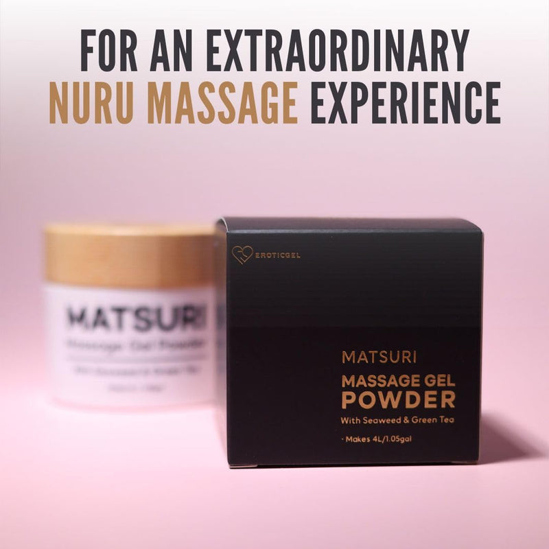 [Australia] - Nuru Massage Gel Therapy Powder 40g - Matsuri | Seaweed & Green Tea | Made in Japan | Paraben & Glycerine Free | Makes 1.05 gal Matsuri Vegan - 40g 