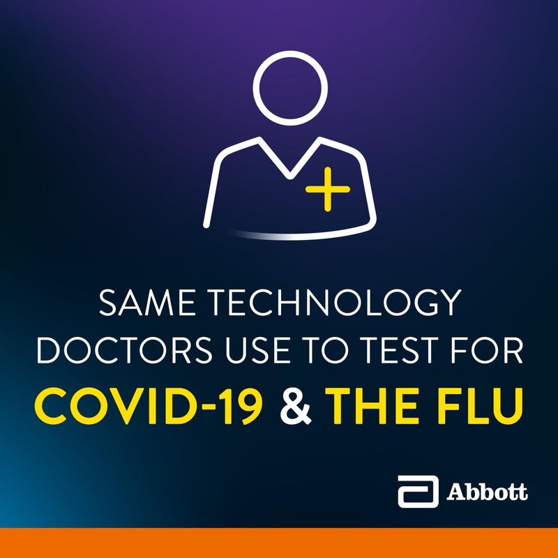 BinaxNOW COVID-19/Flu A&B Combo Self Test, Reliable COVID/Flu Home Test With 15 Minute Results, 2 Tests