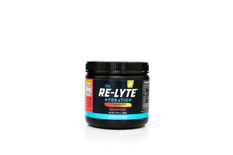 [Australia] - REDMOND Re-Lyte HYDRATION Drink Mix STRAWBERRY LEMONADE LARGE, 380g can - electrolyte powder, sugar-free, with real Redmond Real Salt and over 60 important minerals and trace elements 