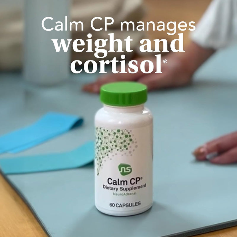 NeuroScience Calm CP, Neuro Adrenal Support Supplement, 60 Capsules | Promotes Calm Sleep, Healthy Cortisol Levels & Immune Responses, Banaba Leaf, Glycine, Taurine & Phosphatidylserine 60 Count (Pack of 1)