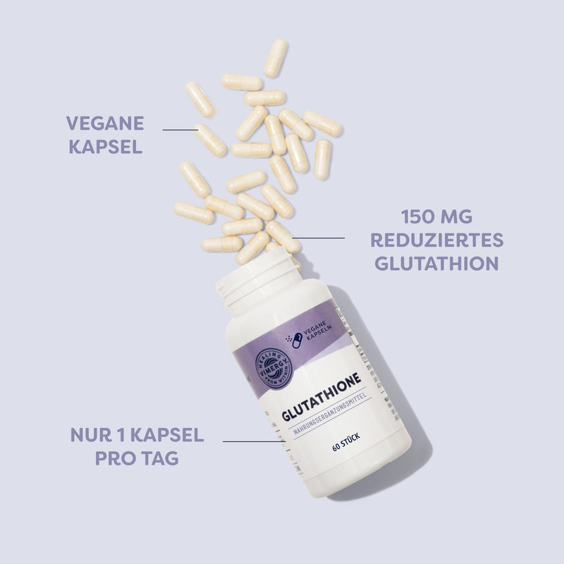 [Australia] - Vimergy Glutathione capsules 150 mg, 60 doses - L Glutathione cell antioxidant - Glutathione Liposomal - Vegan capsule without gels - GMO and gluten free, Kosher 