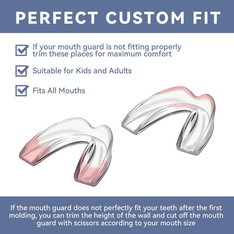 [Australia] - Kids Mouthguard for Teeth Grinding, Pack of 8 Moldable Kids Mouth Guards for Clenching Teeth, Sport Athletic, Whitening Tray 