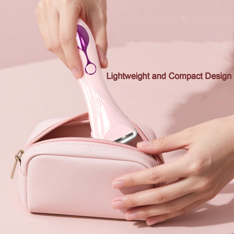 [Australia] - Electric Shaver for Women, Electric Razor for Womens, Bikini Trimmer with LCD Display, Rechargeable Body Hair Trimmer for Bikini Underarm Leg Arm Pubic, Pink 