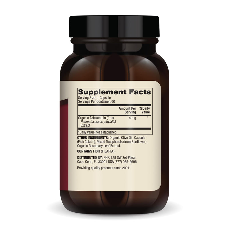 [Australia] - Dr. Mercola Astaxanthin, 90 Servings (90 Capsules), Dietary Supplement, 4 mg Per Capsule, Provides Antioxidant Power for Overall Health, Non-GMO 90 Count (Pack of 1) 