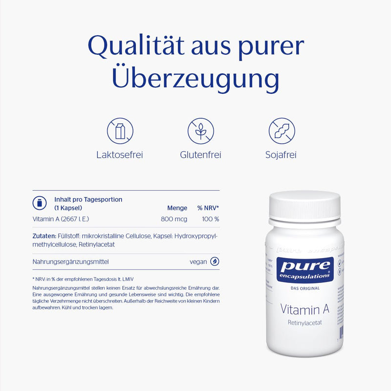 [Australia] - Pure Encapsulations® -VITAMIN A - 60 capsules 