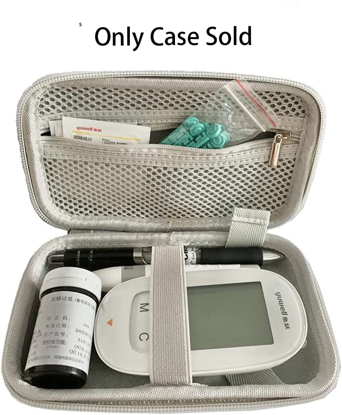 [Australia] - Hard Shell Diabetic Supplies Bag Carrying Case Organizer For Diabetes Testing Kit, Blood Glucose Monitor Kit with Meter, Blood Sugar Test Strips, Lancets, Lancing Device, Alcohol Wipe (A-Black, Small) A-black 