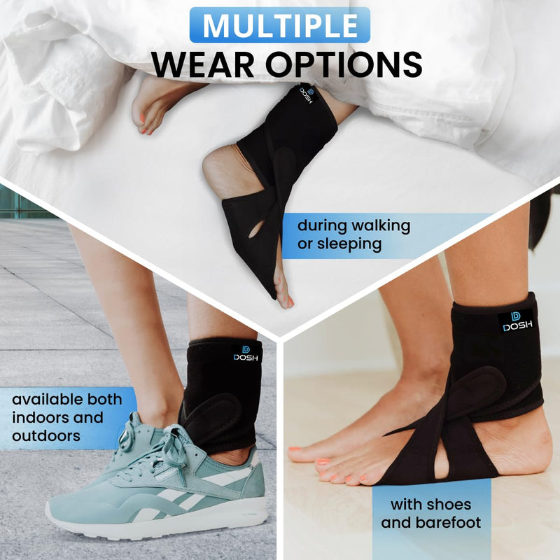 [Australia] - AFO Foot Drop Brace - Drop Foot Brace for Walking - AFO - Unisex (Left- One Size) Left- One Size 