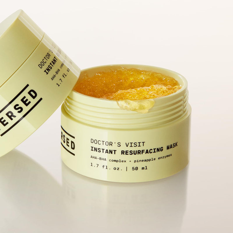 Versed Doctor’s Visit Instant Resurfacing Face Mask - AHA, BHA and Enzyme Exfoliating Mask Helps Reduce Hyperpigmentation - Smooth and Moisturize Skin with Vitamin C - Vegan (1.7 fl oz) 1.7 Fl Oz (Pack of 1)