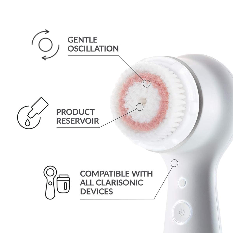 Clarisonic Radiance Facial Cleansing Brush Head Replacement Compatible with Mia 1, Mia 2, Mia Fit, Alpha Fit, Smart Profile Uplift and Alpha Fit X, 4 Count Radiance Brush Head (4 Count)