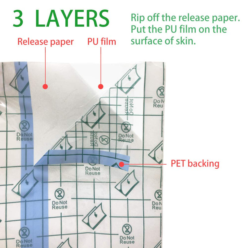 [Australia] - Tattoo Aftercare Bandage Roll 6"x 2 Yard - Waterproof Transparent Film For Tattoo Initial Healing And Skin Repair Adhesive Tattoo Supply Wrap 6 x 72 Inch 