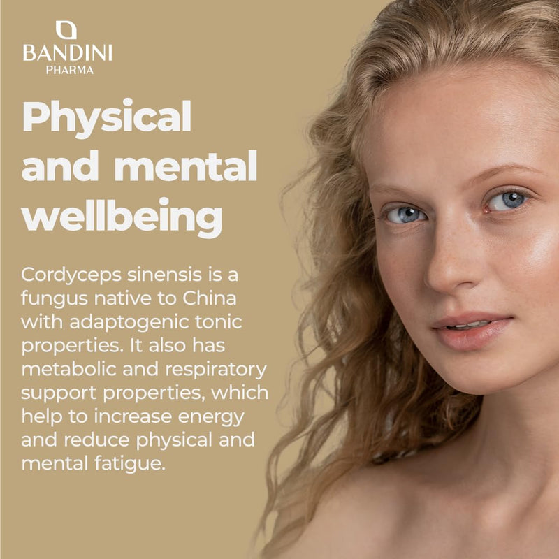 Bandini® Cordyceps Sinensis 19.500 mg | 270 High-Strength Vegan Capsules | Mushroom CS-4 Extract 10:1 with 40% Bioactive Polysaccharides | Energy, Performance, General Well-Being Support | Non-GMO