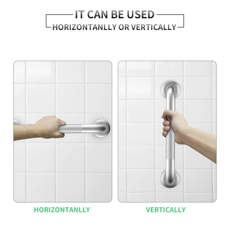 [Australia] - 2 Pack 16 Inch Grab Bars for Bathtubs and Showers, Anti Slip Shower Grab Bars Stainless Steel Shower Handle Toilet Handicap Elderly Senior Assist Bathroom Saft Handle 