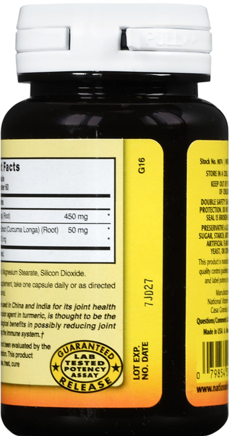 Nature's Blend Turmeric 500mg, 60 Capsules, (Pack of 2)
