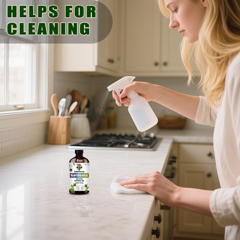 [Australia] - Gardenia Essential Oil (4 oz/120 ml) ‚Äî Gardenia Oils for Aromatherapy, diffusers, humidifiers, Home fragrances, DIY Skincare, soap Making, DIY Candle, Relaxation, Yoga, and Meditation 4 Fl Oz (Pack of 1) 
