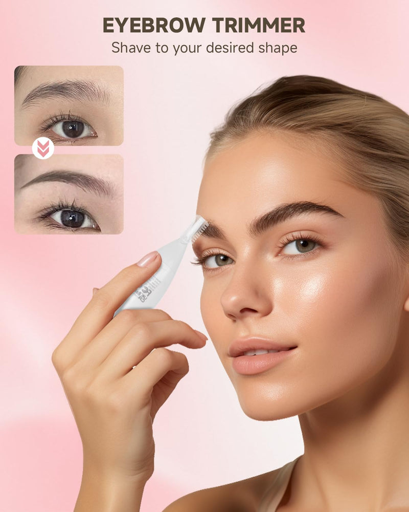 [Australia] - Bikini Trimmer for Women, Rechargeable 4H Use Electric Razors for Women with LED Display Painless 5 in 1 Facial Nose Pubic Hair Removal IPX7 Waterproof Body Shaver for Leg Armpit Eyebrows Femal Gift 