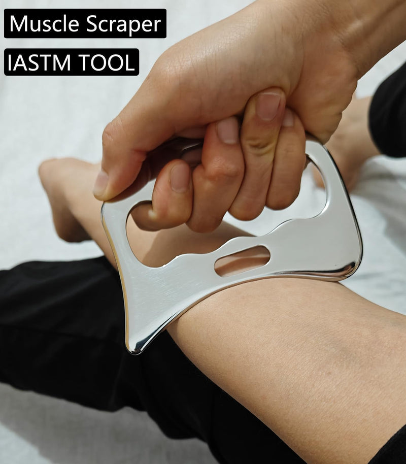 [Australia] - Muscle Scraper Stainless Steel IASTM Massage Tools Set,Gua Sha Scraping Tools for Physical Therapy(3pcs) GYX COELE-02 