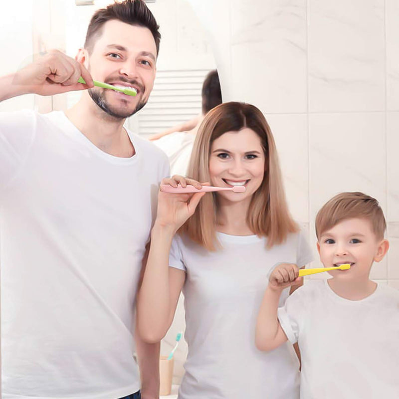 [Australia] - SUREE Extra Soft Toothbrush for Sensitive Teeth, Upgraded 10000 Ultra Soft Bristles for Adults & Elders, Manual Travel Toothbrush with Individual Portable Case (4 Pack) 4 Packs with Travel Cases 