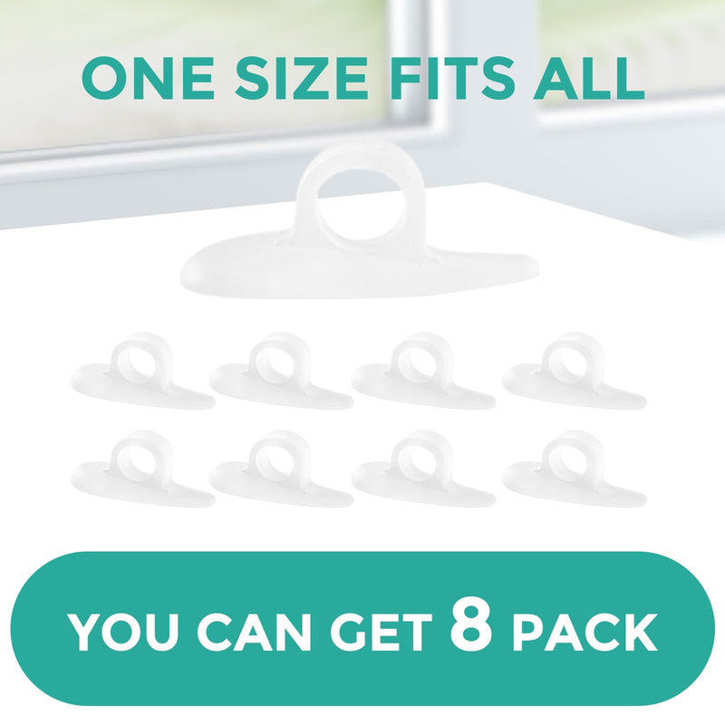 [Australia] - Welnove Hammer Toe Straightener for Women 8 Pack Hammer Toe Cushion for Curved, Crooked, Curly, Claw and Hammer Toes, Soft Support and Realignment 