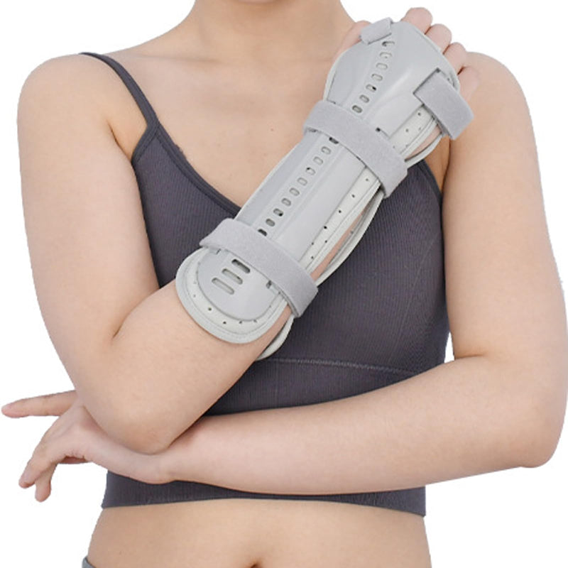 Forearm & Wrist Support Brace Splint, Forearm Immobilizer Brace Splints Breathable Wrist Splint for Carpal Tunnel, Upgraded with Double Splint, Great for Wrist Pain, Sprain, Sports Injuries (Left) Left