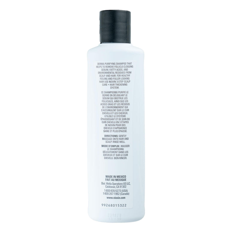 NIOXIN System 2 | Scalp Care | Shampoo | Hair Thickening | For Natural Hair | Scalp Health | For Natural Hair with Progressed Thinning | Cleanse & Boost Hair Density with Niacinamide & Biotin 10.1 Fl Oz (Pack of 1)