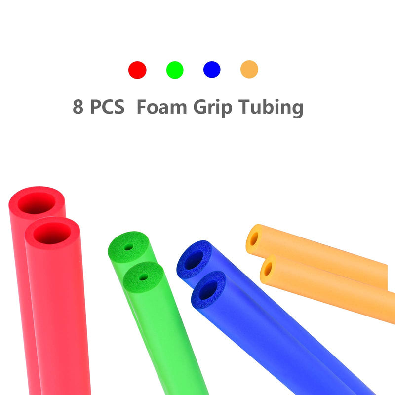 [Australia] - Foam Tube Grip/Foam tubing- 8PCS (4 Sizes) Comfortable Aid for Utensils - No BPA/Phthalate/Latex 