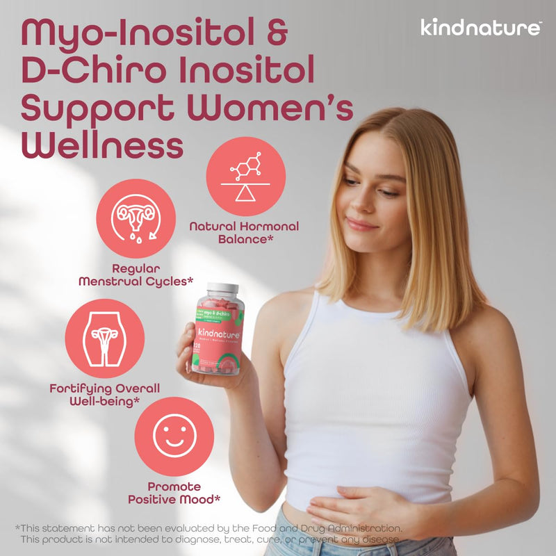 kindnature Myo-Inositol & High Potassium Supplement Bundle - Hormonal Health & Muscle Support Gummies