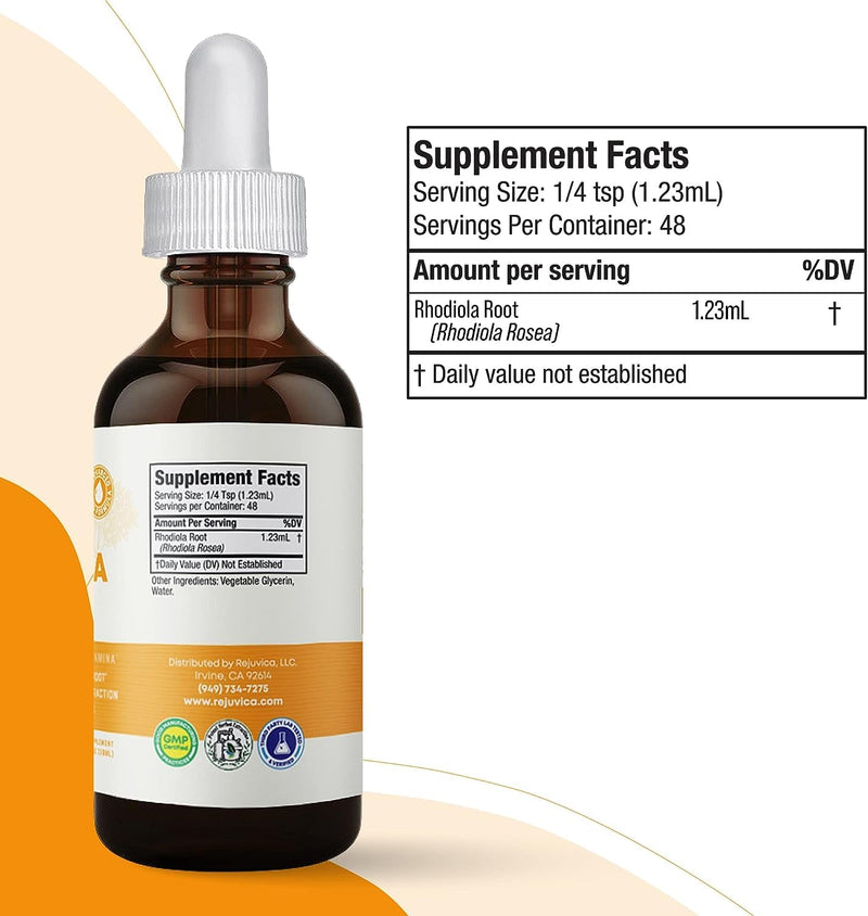 [Australia] - Active Rhodiola - Rhodiola Root Extract with Natural Rosavins - Liquid Delivery for Better Absorption - Supports Energy & Stress 