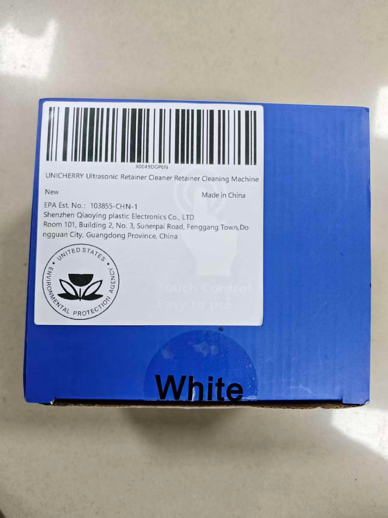 [Australia] - Ultrasonic Retainer Cleaner Machine - 45kHz for Dentures, Mouth Guards, Aligners, Dental Trays White 