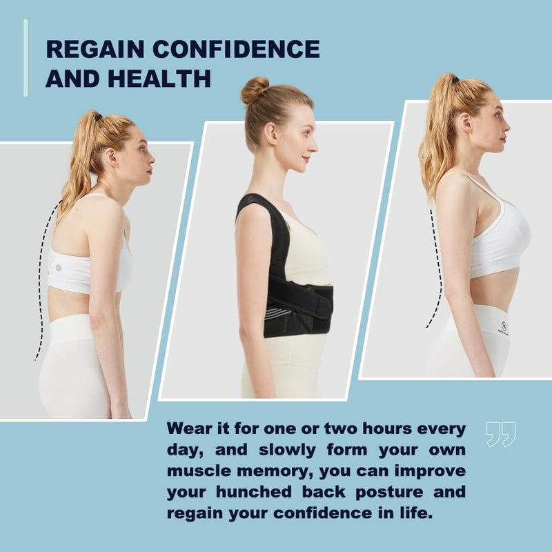 [Australia] - Back Brace Posture Corrector for Women and Men Upgraded Back Brace Adjustable Full Back Support, Shoulder Straightener, Neck, Upper and Lower Back Pain Relief- Scoliosis, Hunchback, Hump, Corrector XXX-Large 