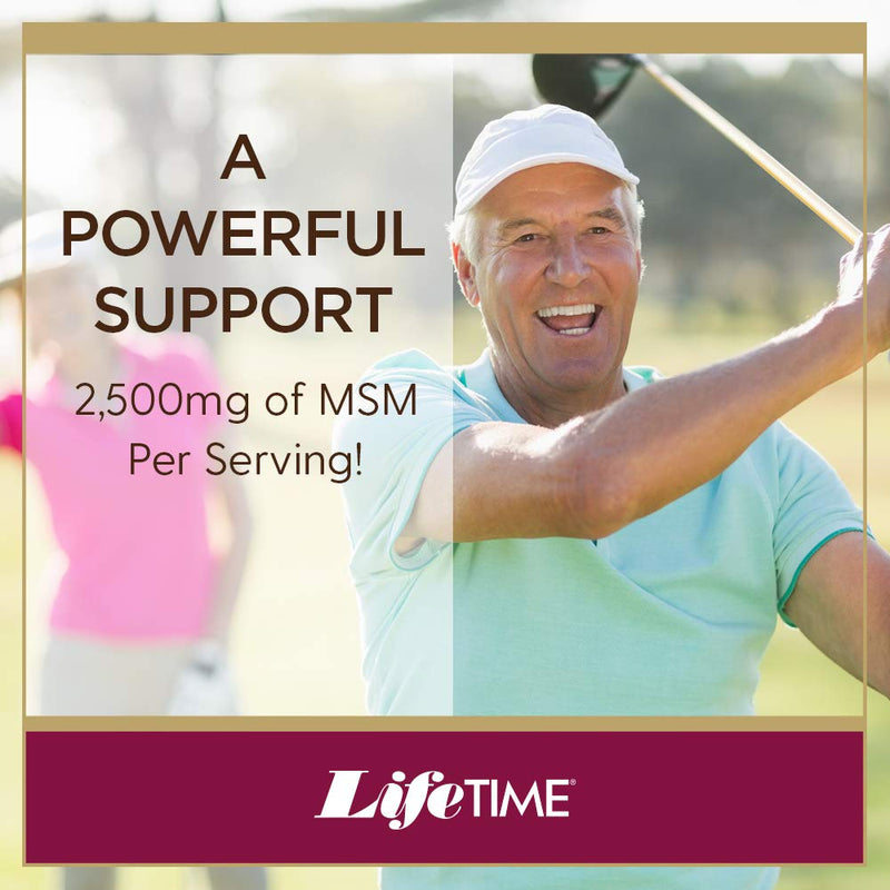 [Australia] - LIFETIME 100% Pure MSM (Methylsulfonylmethane) Powder | Supports Healthy Joints & Skin | 2500 mg Per Serving | 16 oz, 180 Servings 