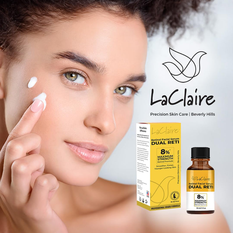 Fresh Look, Same Ingredients 8% Complex Retinol Facial Serum – Anti-Aging, Brightening Neck & Facial Serum, Helps Nourish Skin with Lactic Acid, Vitamin A, & Retinyl Palmitate – 15 ml 0.5 Fl Oz (Pack of 1)