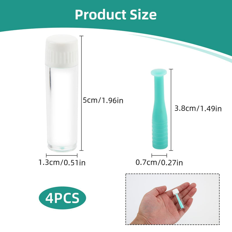 [Australia] - Pack of 4 contact lens insertion aids, contact lens remover, soft lenses for soft and hard lenses, odorless, essential accessory for a wearing experience (green) 