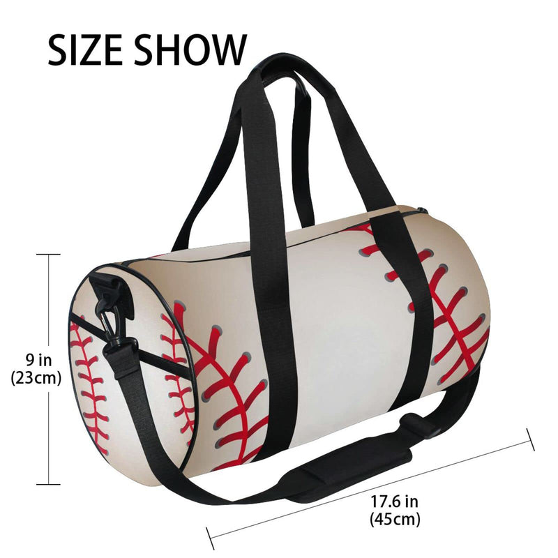 Baseball Ball Duffel Bag Sports Gym Bags for Men and Women
